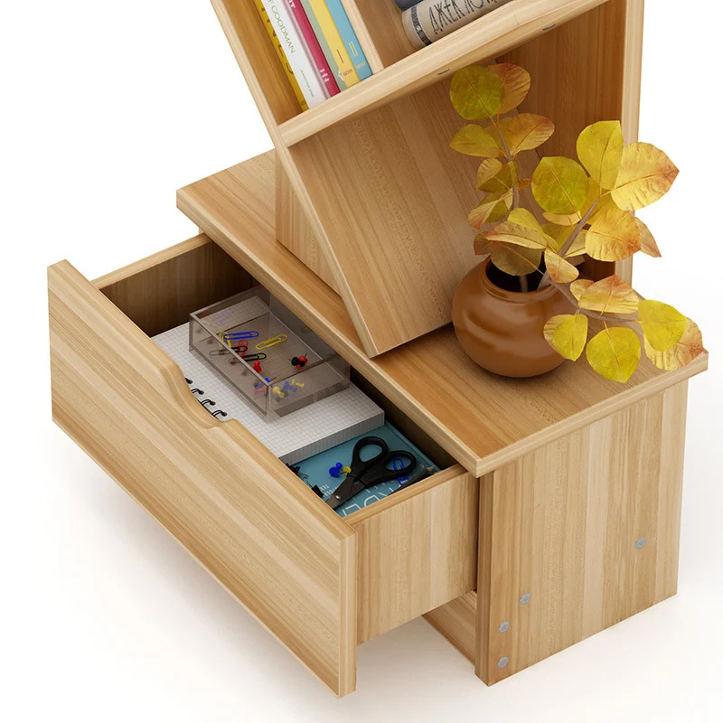 Ten-Layer Tree-Shaped Bookshelf Storage Rack Wear-Resistant And Waterproof Bookcase Simple Shelf