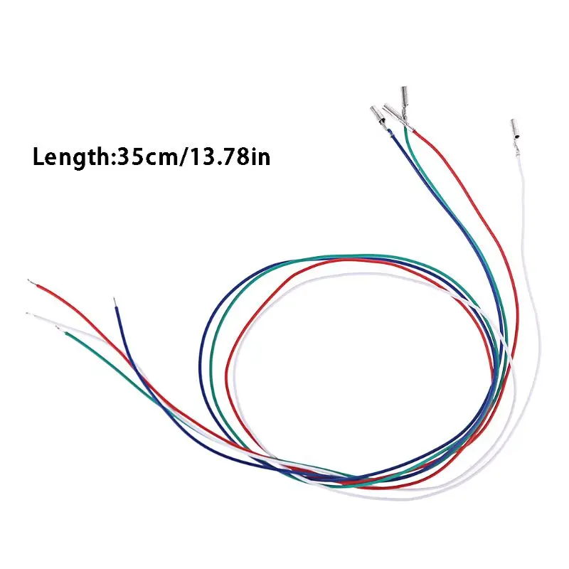 Cavi Fono Per Cartuccia Giradischi – 3/4 Pezzi Con Connettori Placcati Argento Per Headshell