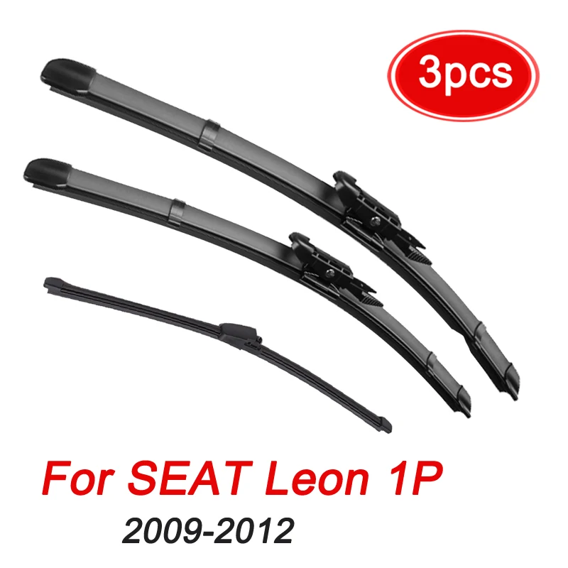 MIDOON Windshield Windscreen Wiper Blades For SEAT Leon 1P Front Rear Wiper Set 2009 2010 2011 2012 26