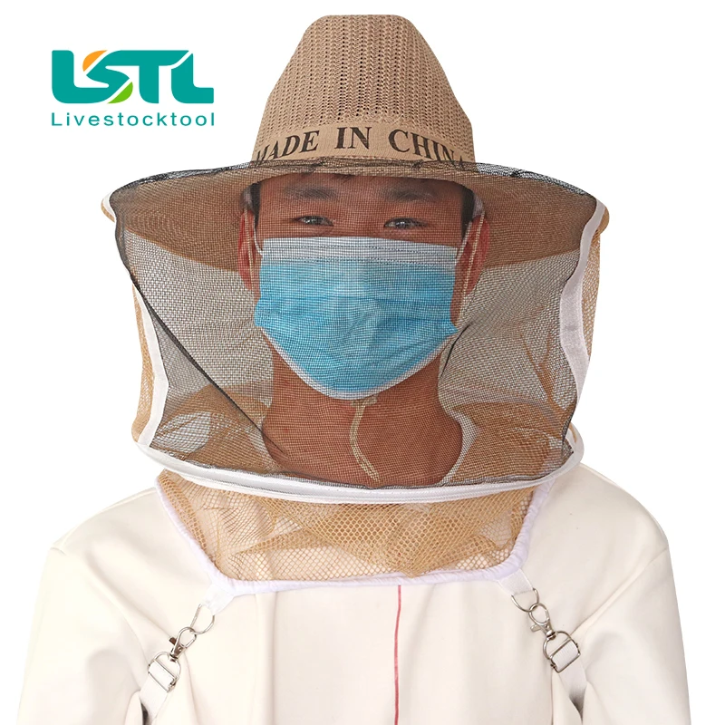 Profession Beekeeping Cowboy Hat Beekeeper Protector Cap Beekeeper Fly Insect Net Cowboy Comfortable Design Anti bee Hat