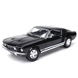 Maisto carrinho de brinquedo modelo colecionável maisto 1:18, ford mustang, traseira rápida, carro esportivo, simulação de fundição