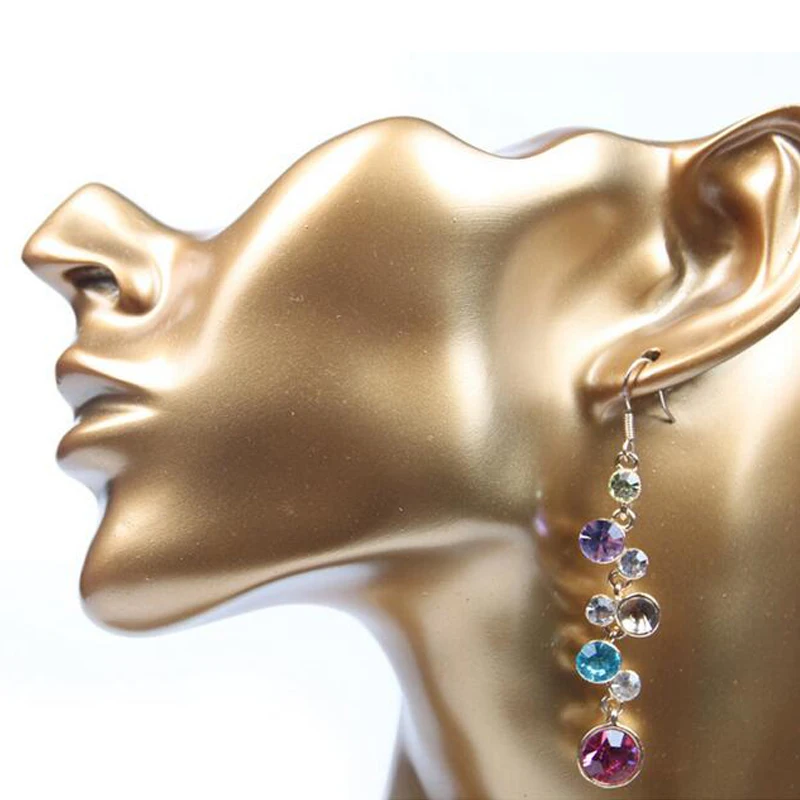 New Resin Side Face Necklace Holder Stand Display Earring Organizer Attractive Jewelry Show Bust Jewellery Hanging Tool for Lady