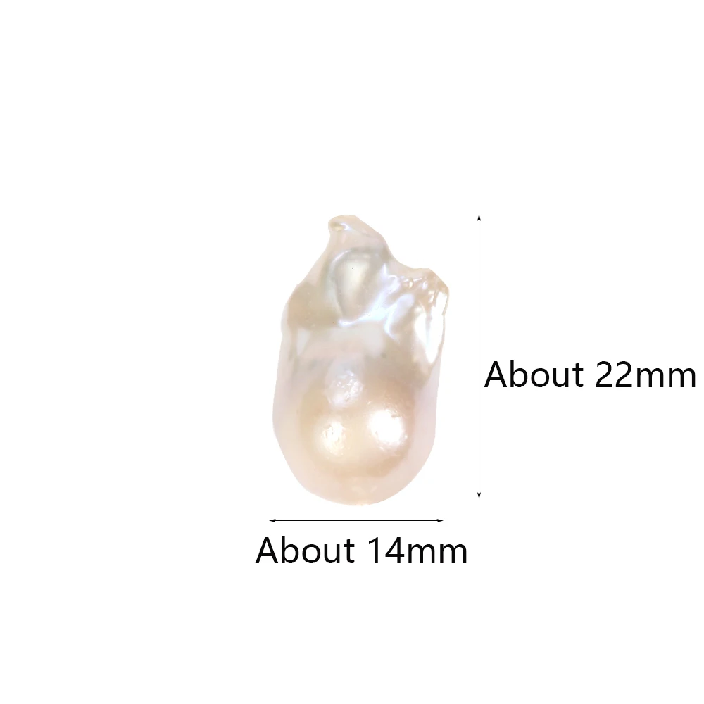 14*22mm 1-5 stücke Weiße Natürliche Barocke Süßwasser Perle Perlen Spacer Perlen Für Schmuck Machen Diy halskette Armband Zubehör – Detail 3