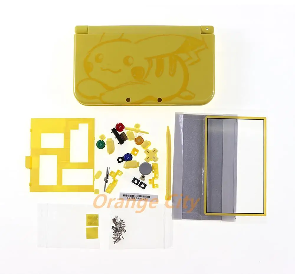 Imagem -05 - Shell Habitação para Console 3ds ll e xl Conjunto Completo de Substituição Botões e Parafusos Placa de Tampa Faceplate Novo 10 Conjuntos Case