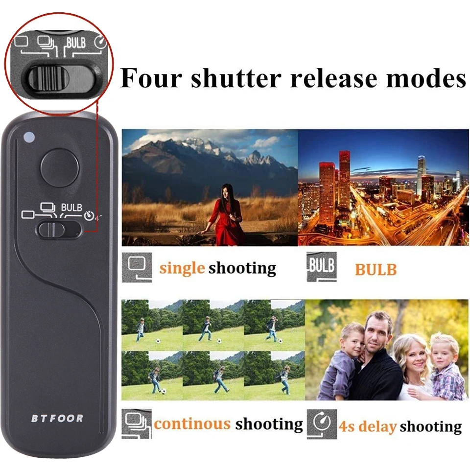 Wireless Wired Timer Remote Control Shutter Release DC0 DC2 E2 L1 N3 E3 S1 S2 UC1 Cable For Canon Nikon Sony  FUJITSU Camera