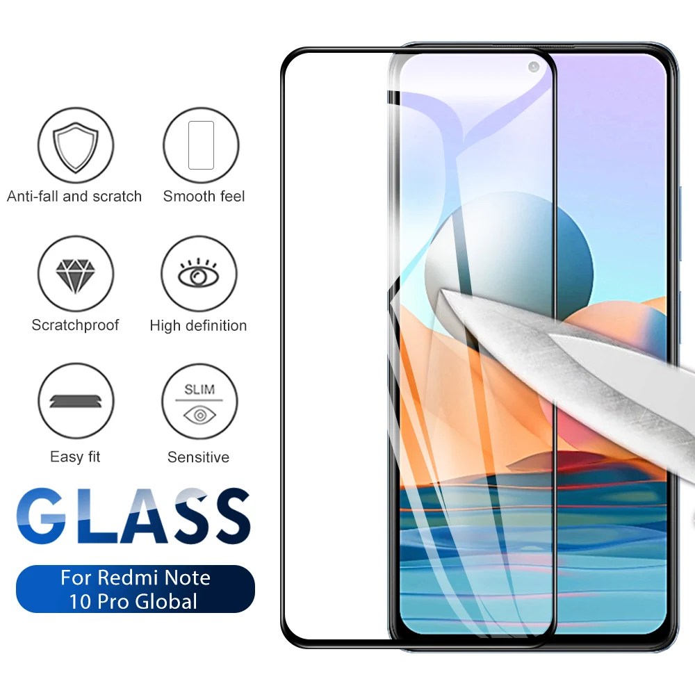 9D verre de protection complet pour Xiaomi Redmi Note 12 13 Pro 5G Note 10 9 8 7 Pro 12S 10s 11s Redmi 12 4G 5G protecteur d'écran en verre