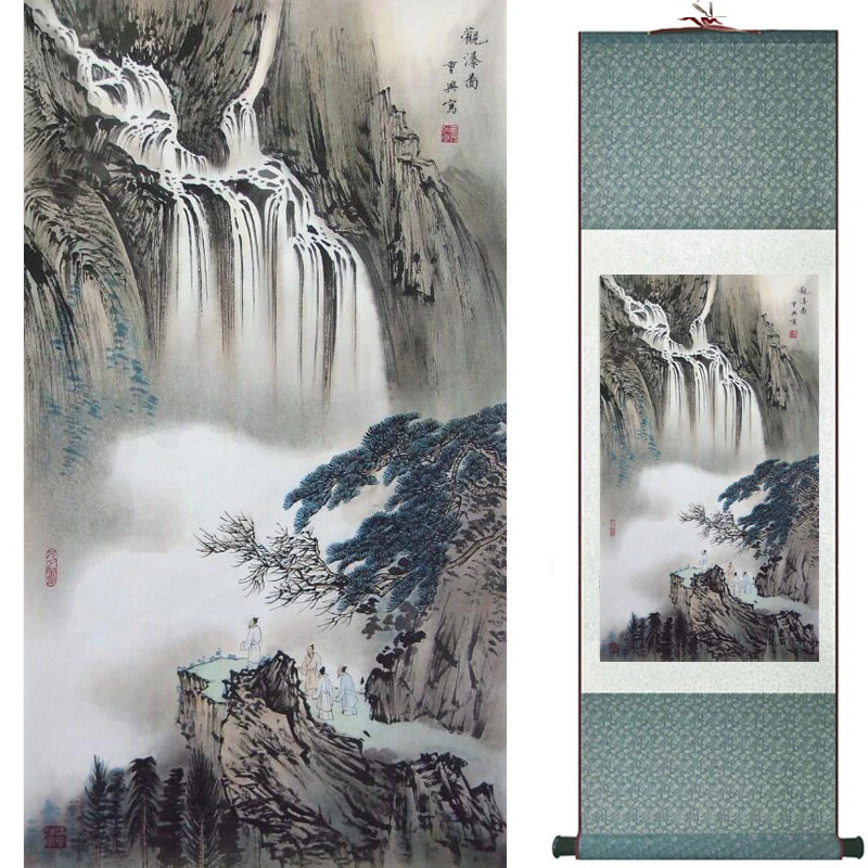 

landscape painting Home Office Decoration Chinese scroll painting landscape art painting Winter art painting TXTX2018010301