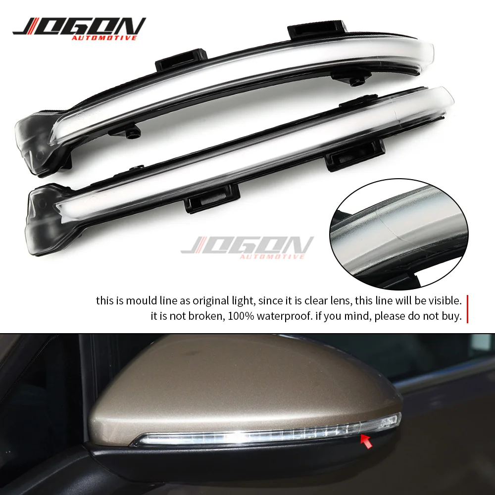 LED Side Mirror Sequential Blinker Light Dynamic Turn Signal For VW Volkswagen Golf 7 VII MK7 MK7.5 Touran  Jetta 7 A7 VII GLI