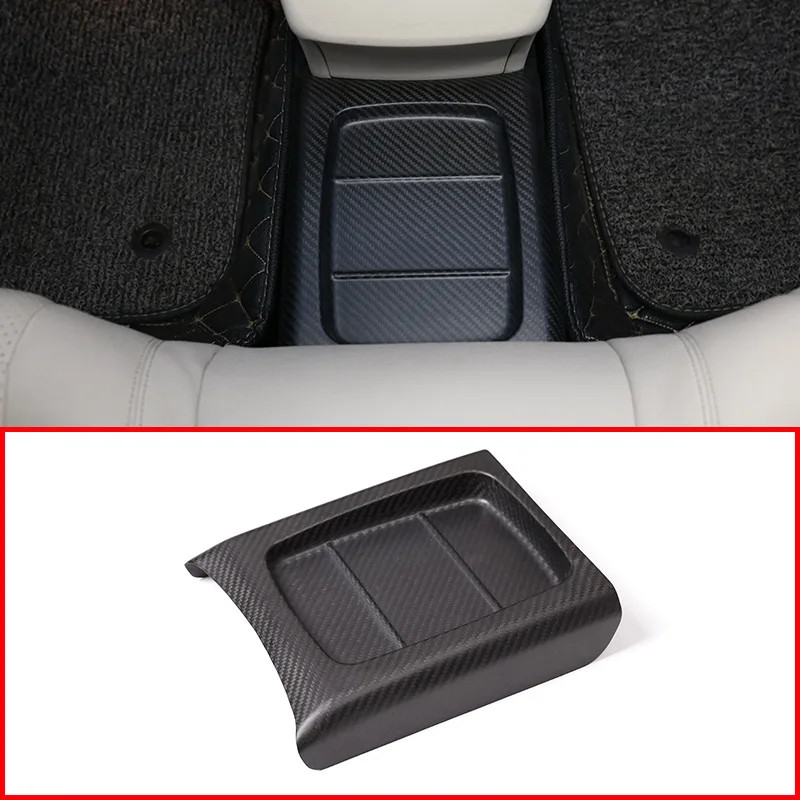 

For Mercedes Benz E Class W213 2016 2017 2018 Real Carbon Fiber Interior Molding Rear Row Protection Cover Trim Car Part