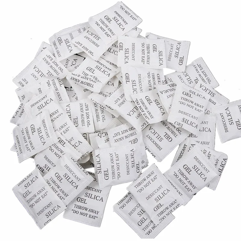 100 Packs Non-toxic Silica Gel Desiccant Damp Moisture Absorber Dehumidifier for Room Kitchen Clothes Food Storage Home Supplies