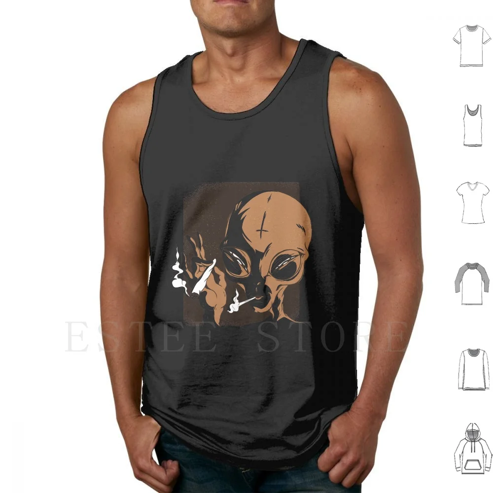 Tank Tops Vest Extraterrestrial Being From Another Star Extraterrestrial Creature Little Green Male Marsianer Martian