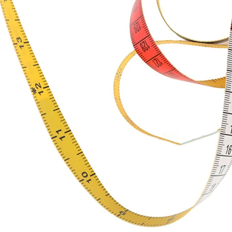 150cm/60" Body Measuring Ruler Sewing Tailor Tape Measure Mini Soft Flat Ruler Centimeter Meter Sewing Measuring Tape