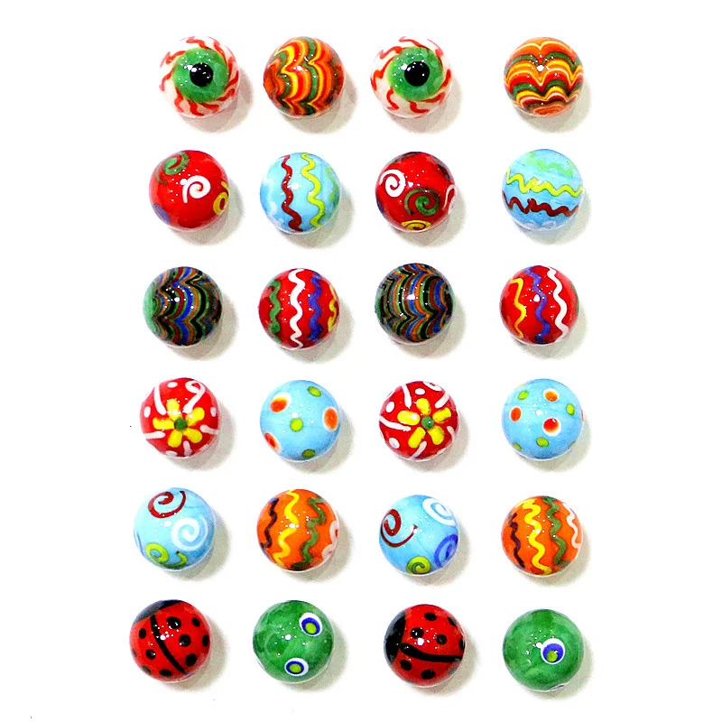 Imagem -02 - Bolas de Vidro Artesanais Criativas para Crianças Rarity Puzzle Game Brinquedos Fofos Coleção de Decoração de Casa Presentes de Ano Novo para Crianças 18 mm