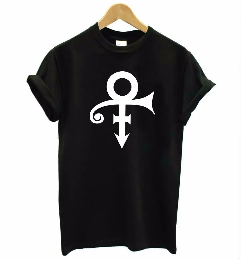 

Casual Funny T Shirt for Lady Top Tee Hipster Prince Love Symbol Print Women Tshirt Drop Ship