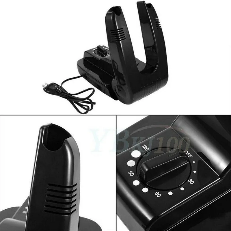 Boot Dryer portatile pieghevole scarpe scaldino calore elettrico con Timer nero 110V-220V scarpe a raggi ultravioletti asciugatrice per guanti
