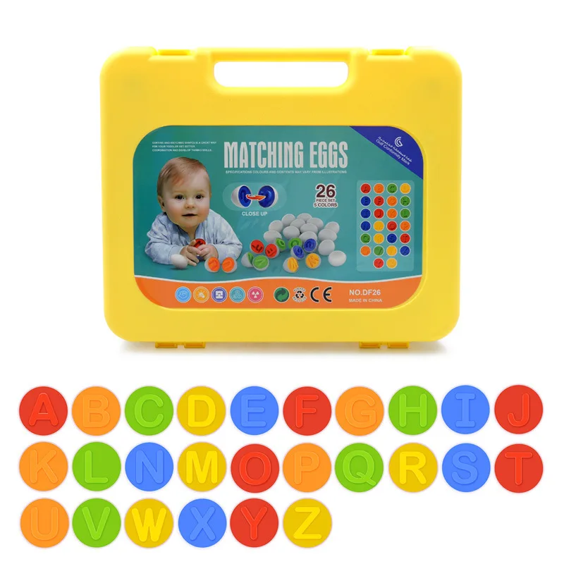 Oeufs intelligents en tasse Montessori, éducation précoce, forme géométrique, mathématiques, alphabet, puzzle, jeu de trieur, jouet pour bébé, enfants, 6 pièces, 12 pièces