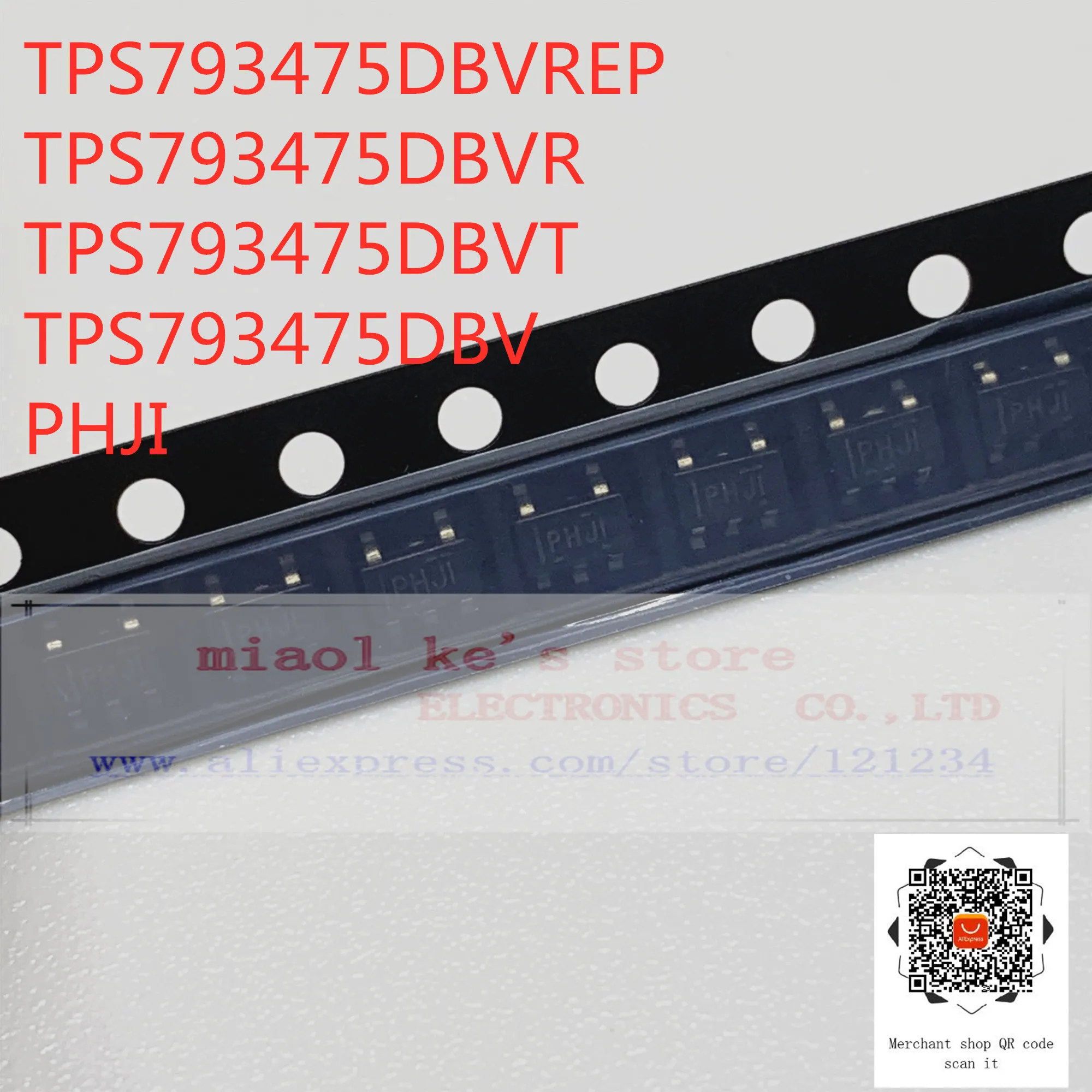 [10pcs]100%New original: TPS793475DBVREP TPS793475DBVR TPS793475DBVT TPS793475DBV TPS793475 PHJI - IC REG LIN 4.75V 200MA