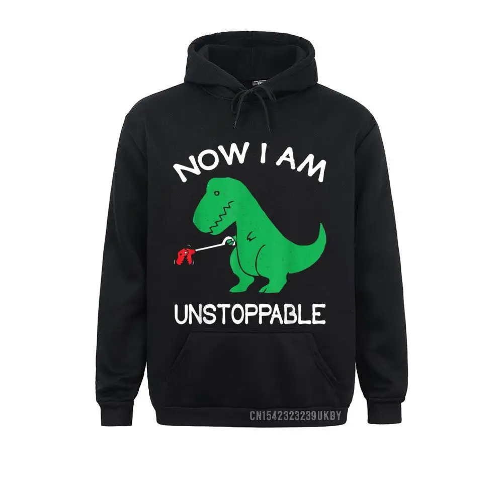 

Now I Am Unstoppable Funny T-Rex Hoody Hip Hop Unique Sweatshirts Long Sleeve Hoodies For Boys Sportswears Autumn