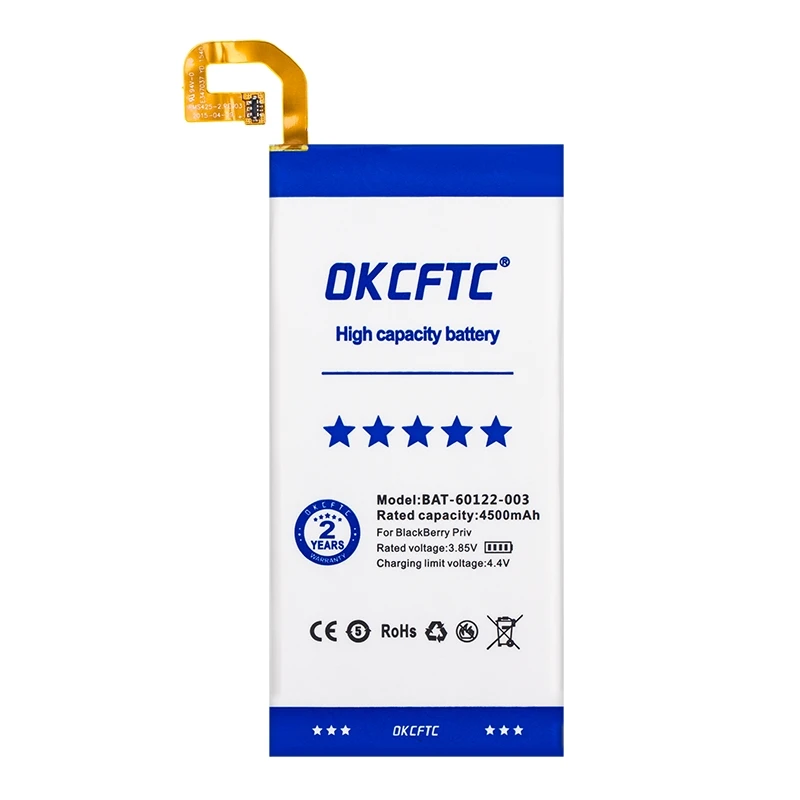 OKCFTC BAT-60122-003 4500mAh Battery for BlackBerry Priv within tracking number