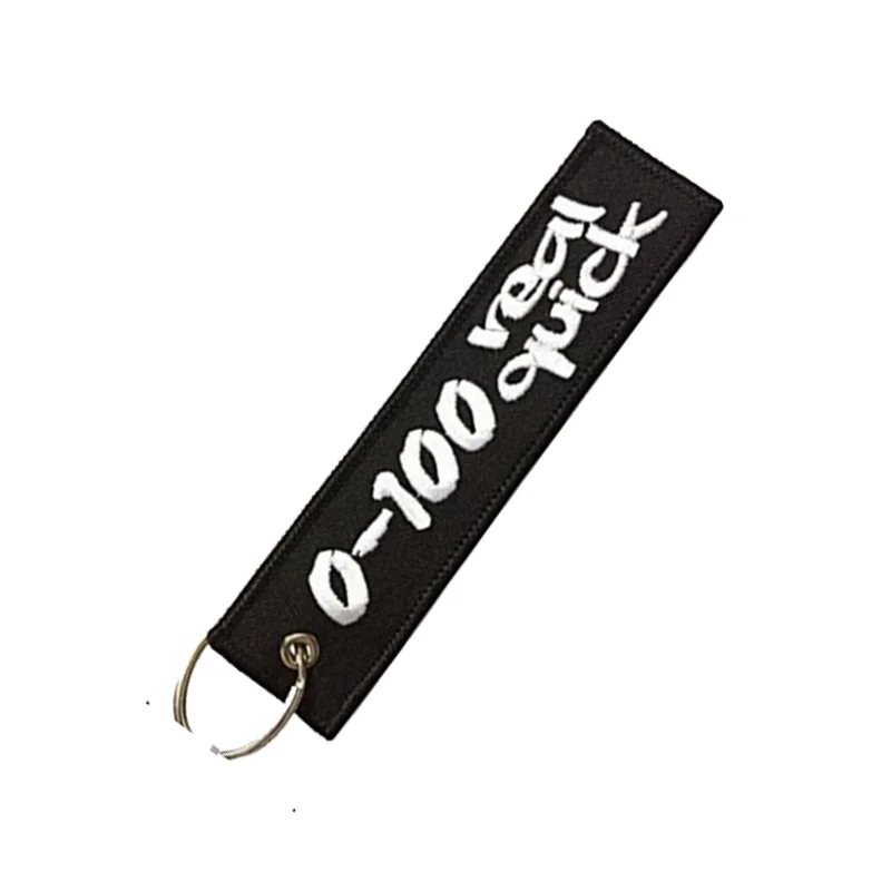 1 PC Chain Keychain Launch Key Chain for Motorcycles and Cars Key Tag Embroidery Key Fobs Men Women Gift брелок для ключей