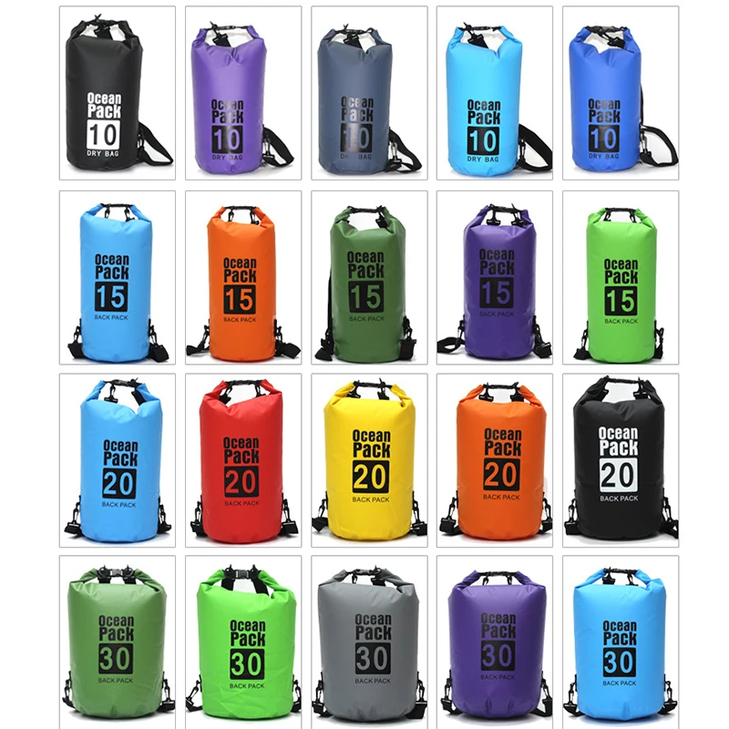 Waterproof Mochila Trekking Dry Bag Raft Floating Backpack Roll Top Bouy Bag Swim Surf Drysack Ocean Pack Kayak Deck Bag Drypak