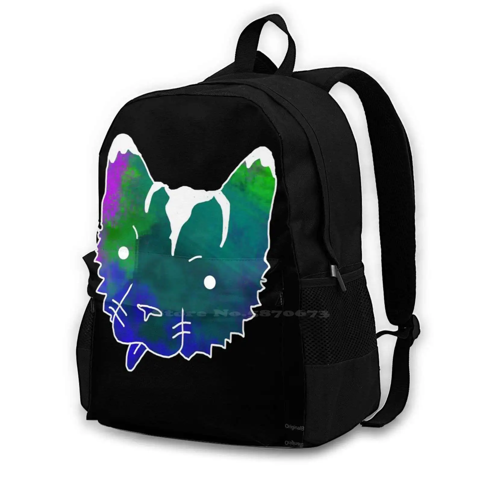 Doctor Nubs Hot Sale Schoolbag Backpack Fashion Bags Space Cat Meow Cute Cartoon Kitty Kitten Weird Cyber Wave Fm Old 90S 80S