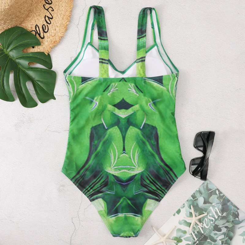 One Piece Large Swimsuits Closed Plus Size Swimwear Female Body Bathing Suit For Pool Beach Women\'s Swimming Suit 2022 Summer