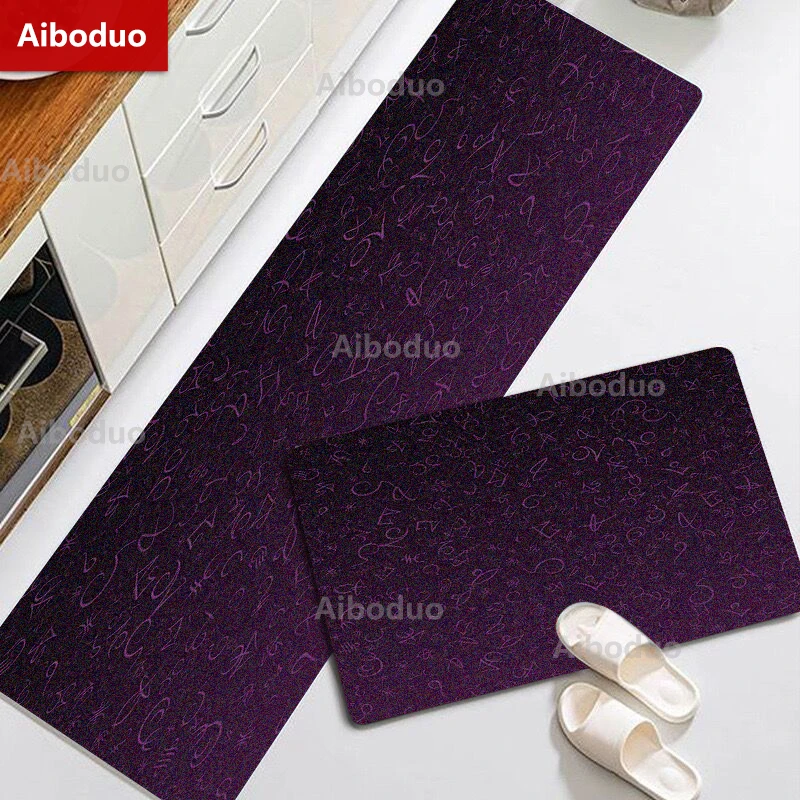 

Multi-size Texture Pattern Kitchen Mat Bedroom Entrance Doormat Living Room Carpet Home Floor Decoration Bathroom Non-Slip Rug