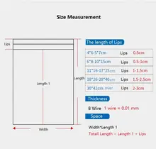 100pcs Transparent Zip Lock Bags #5