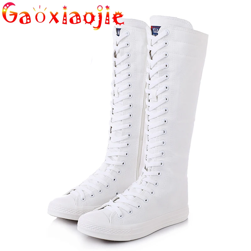 Women's Shoes 2021 New Boots Spring And Autumn Women's Boots Knee-length Flat Round Toe Casual Shoes Roman Boots Outdoor Female