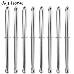 8Pcs Easy Pull Bodkin Threader Tweezers Sewing Machine Metal Easy Drawstring Threader Clips for Handwork Craft DIY Sewing Tools