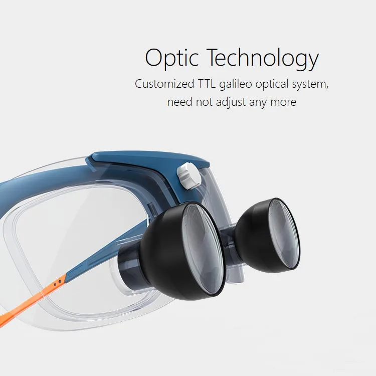 Lupa binocular cirúrgica do kepler da lupa de ttl galileo da cirurgia dental de 2.5x ent para a cirurgia cosmética da operação médica