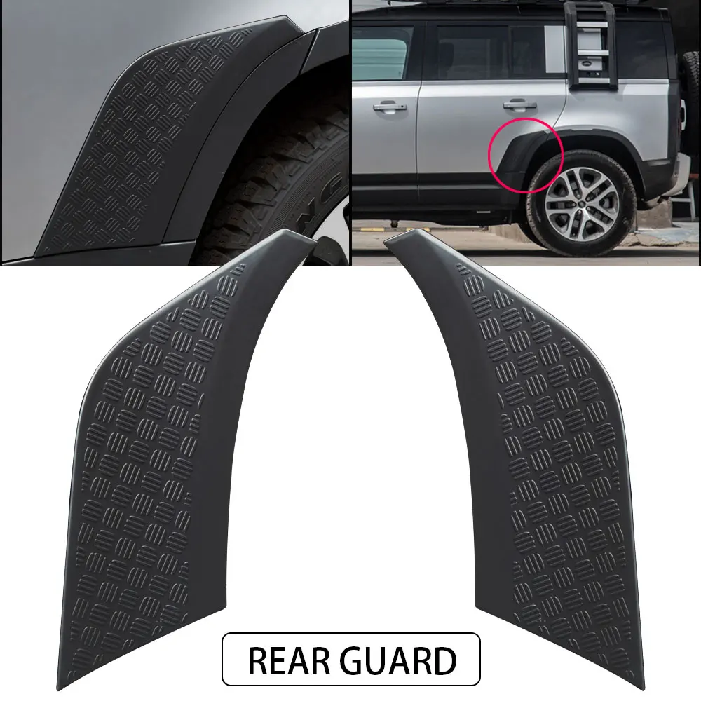 ABS For Land Rover Defender 110 2020 Car Rearview Mirror Cover Front Rear Bumper Side Scratch guard Protection Board Guard