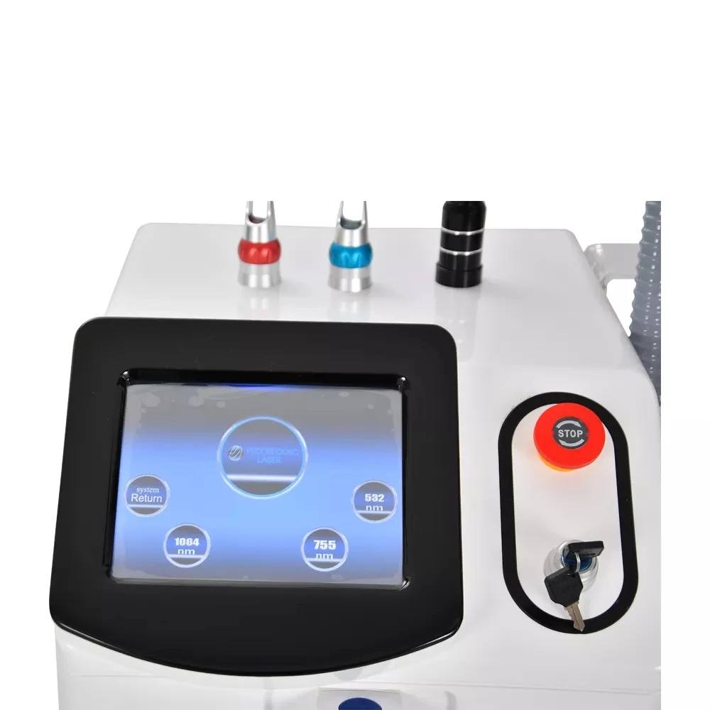 Portable Picosecond Laser Beauty Machine Tattoo Pigment Eyebrow Removal Switchable Pico Laser Beauty Equipment