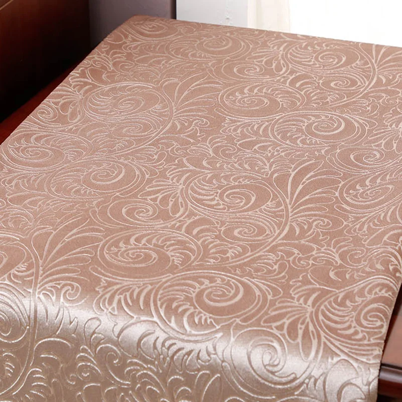 3D Embossed European Style Printed Gold Velvet Fabric For Safe Background DIY Upholstery Home Textile By Meters