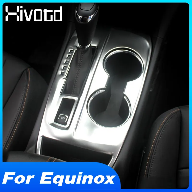 Central Control Panel Gearbox Cover Stainless Steel Interior Decoration Parts Car Accessories Garnish For Chevrolet Equinox 2020