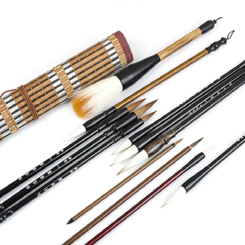 

Chinese Meticulous Painting Brush Pen 9pcs/set Tinta China Chinese Regular Script Brush Pen Freehand Painting Brushes