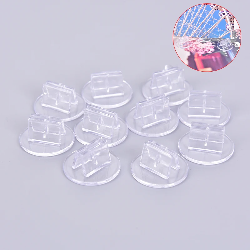 10 Pieces Plastic Cards Stand Unique Transparent Fixed Props For 2mm Paper Board Games Cards