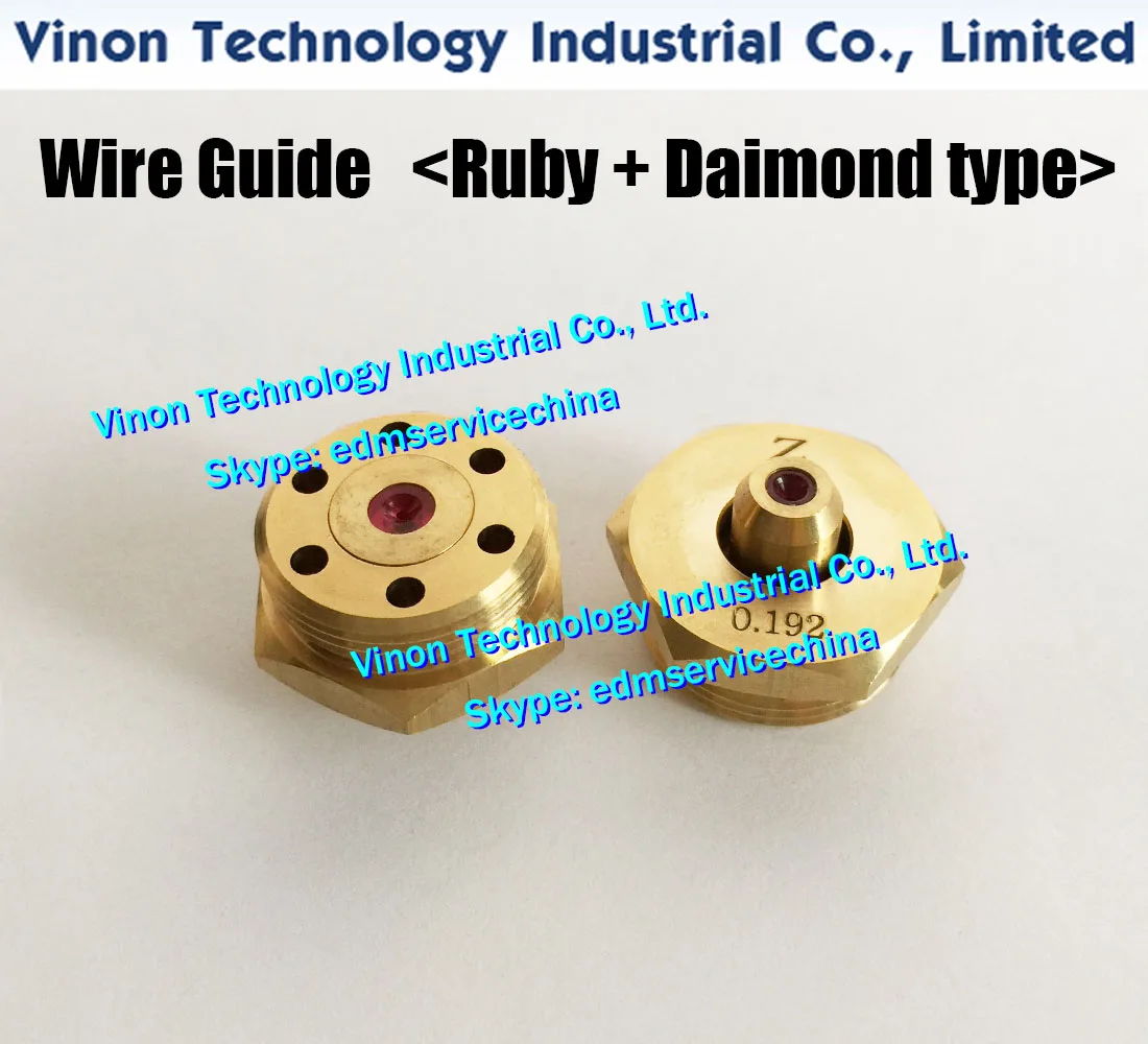 EDM Parts Molybdenum Ruby Guide Ø0.192mm (Ruby+Diamond type) used for Medium Speed Wire Cutting Machines images - 6