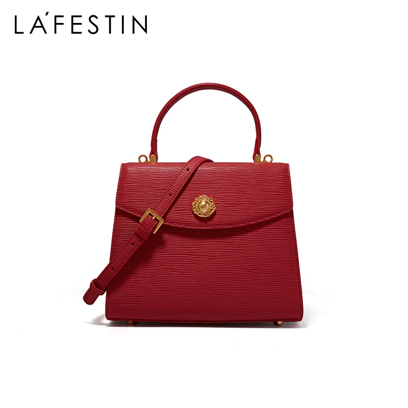 LA FESTIN Designer Original Handbag Women Trendy New Shoulder Messenger Handbag Fashion Retro Bag Female Bag