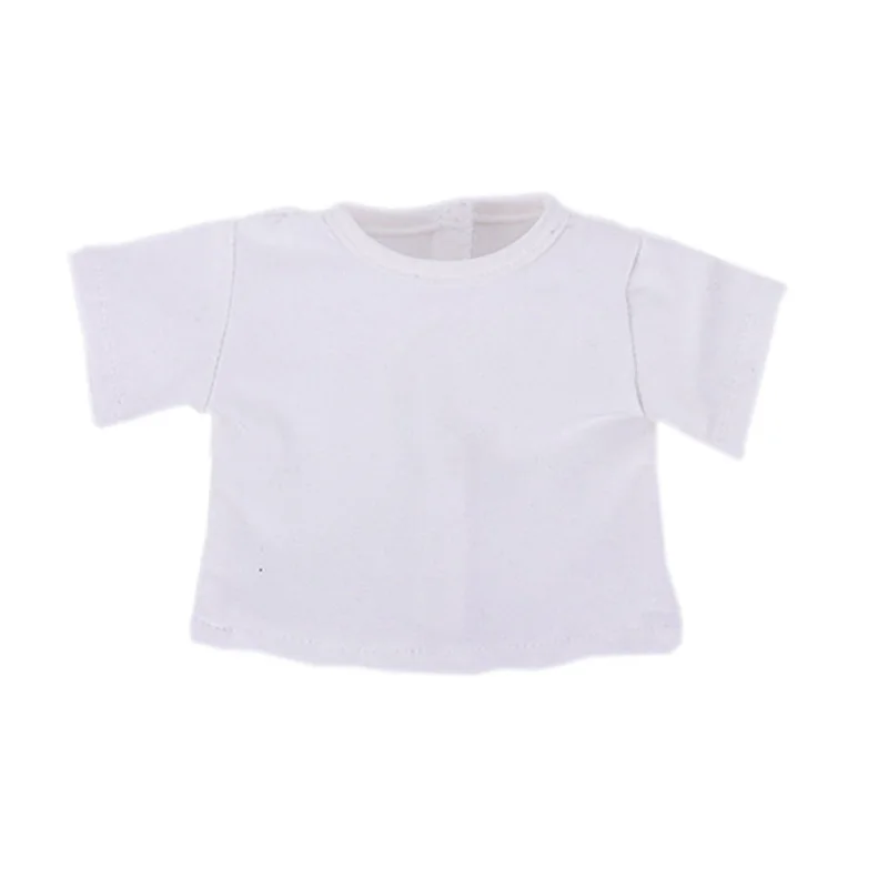 43 Cm Doll Clothes,New Born Doll Accessories,Suitable For 18 Inch Doll,Casual Solid Color Short Shirt,Christmas Gifts