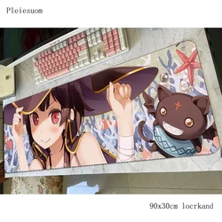 megumin mousepad 900x300x4mm Customized Computer mouse mat gamer gamepad pc gel gaming mousemat desk pad office padmouse