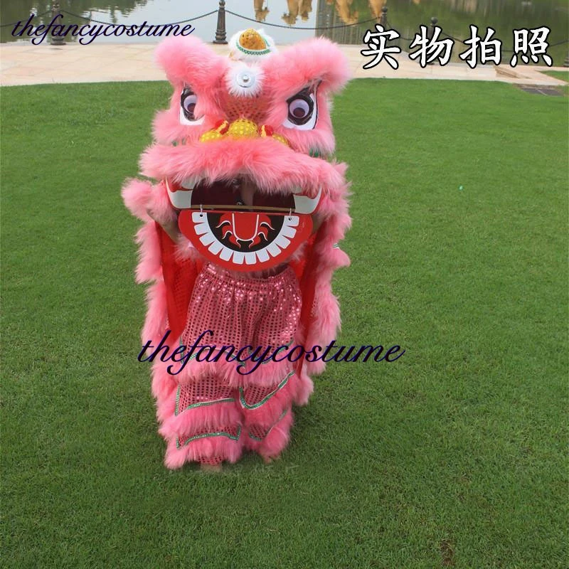 2-5 età 12 pollici Royal Lion Dance Mascot Costume Kid Children Cartoon puntelli gioco evento che esegue il carnevale del partito del vestito di natale