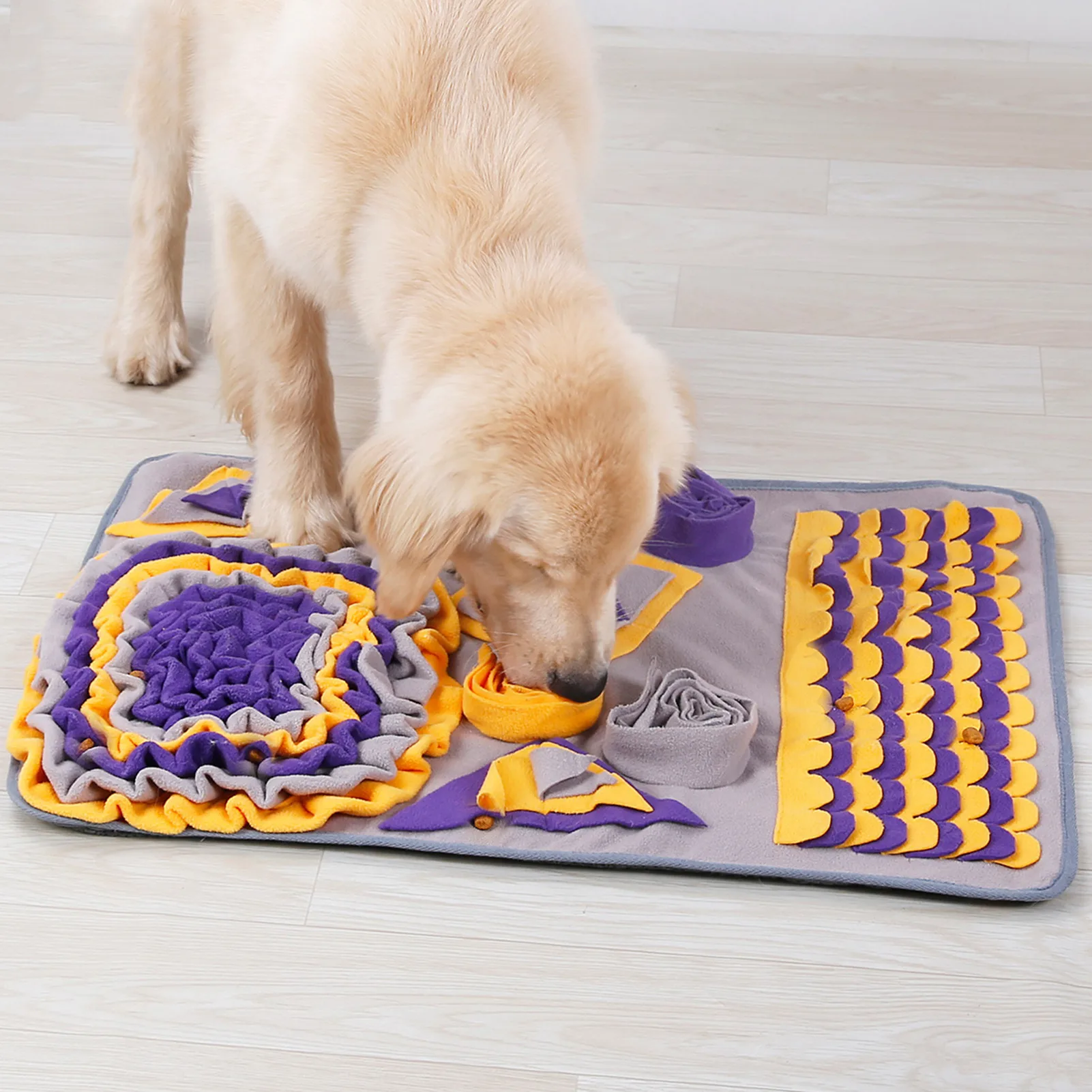 Pet Dog Snuffle Mat Pet Sniffing Training Blanket Dog Mat Relieve Stress Nosework Puzzle Toy Pet Anti Choking Training Blanket