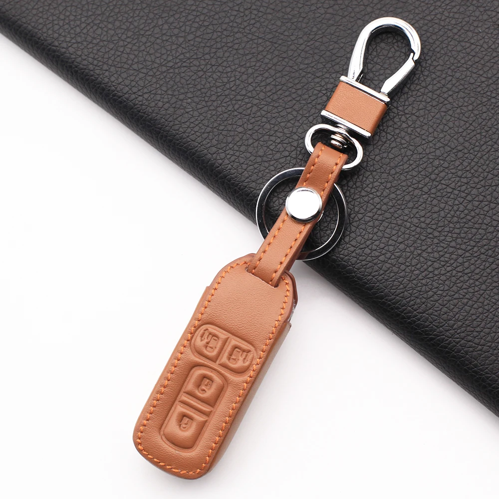 ارتداء مقاومة جلد دراجة نارية مفتاح حالة غطاء مجموعة لهوندا n-واحد N-BOX N عربة زائد 2018 جديد 4 أزرار لوحة المفاتيح قذيفة #4