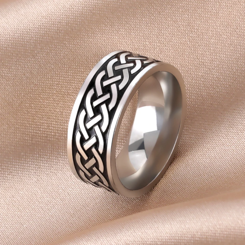 Skyrim Vintage Irish Celtics Knot Ring for Men Women Stainless Steel Couple Cool Finger Rings Party Jewelry Gift 2025 New