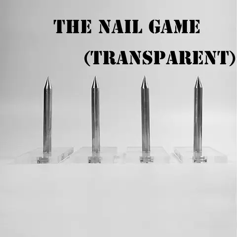 The Nail Game (6 Nails 6 Blocks) 100% safe Nail Roulette Magic Tricks Stage Close Up Illusion Gimmick Prop Crush Paper Bag Magia