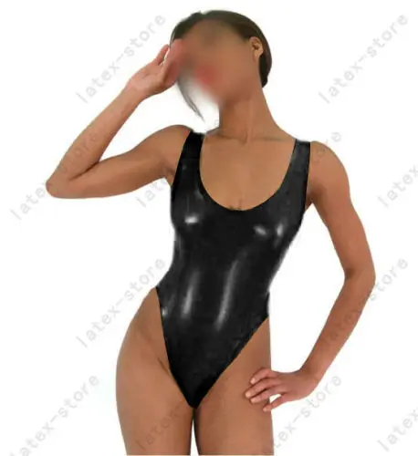 

Latex Rubber Gummi Leotard Swimsuit halter customized baywatch 0.4mm catsuit