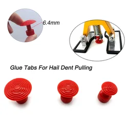 PDR King Tools 3pcs Red GlueTabs With Convex Surface For Hail Pit Dent Repair Tools Dent Puller Kit