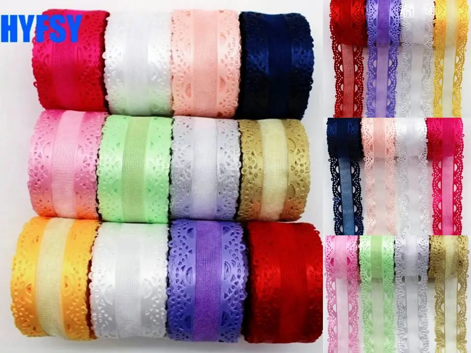 20 Yards 40MM Rown Lace Ribbon DIY Handmade Material Headdress Bows Clothing Material Gauze Gift Wrapping